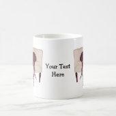 Mug Greyhound Dormir en chaise Cute Personnalisé (Centre)