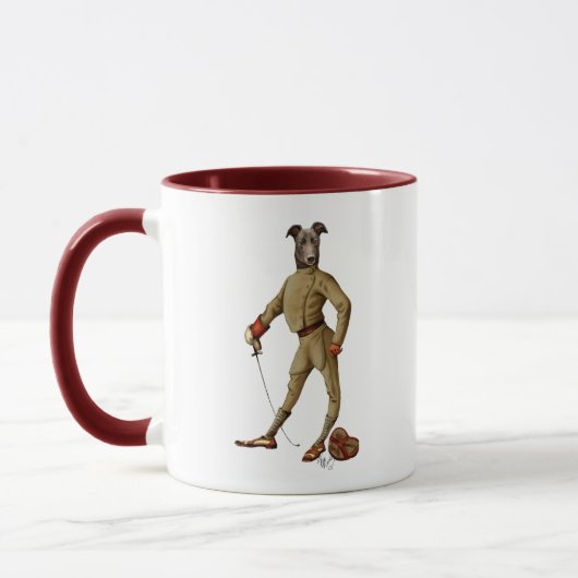 Mug Greyhound Fencer Dark Full 2 (Gauche)