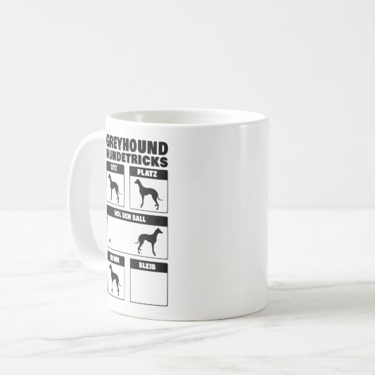 Mug Greyhound Hundetricks Britischer Windhunks Tricks (Devant gauche)