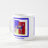 Mug Greyhound Lurcher Chien Silhouette TRBY Fête des p (Devant gauche)