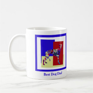 Mug Greyhound Lurcher Chien Silhouette TRBY Fête des p