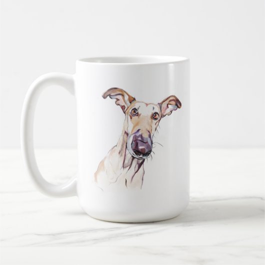 Mug Greyhound – Mug Café pour Maman de Chien (Gauche)