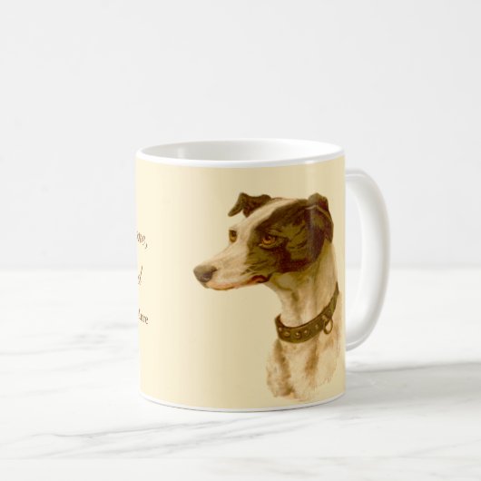 Mug Greyhound Portrait / Célèbre St. Thomas Plus de ci (Devant droit)