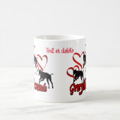 Mug Greyhounds Hearts Amoureux des chiens Personnalisé (Centre)