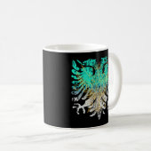 Mug Griffin Turquoise Et Or Sur Noir (Devant droit)
