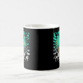Mug Griffin Turquoise Et Or Sur Noir (Centre)