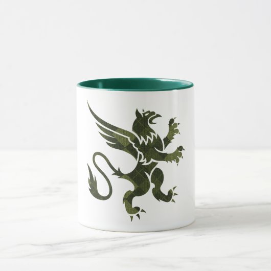 Mug Griffon à motifs de losanges vert (Centre)