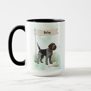 Mug Griffon à poil dur Pointer Aquarelle Personnaliser