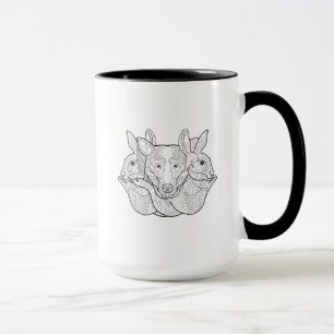 Mug Griffonnage animal de groupe