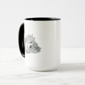 Mug Griffonnage d'appareil-photo de hippie (Devant gauche)