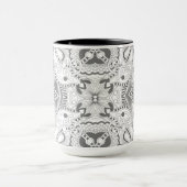 Mug Griffonnage de carré de fleur (Centre)