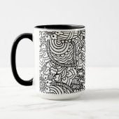 Mug Griffonnage de fleur (Gauche)