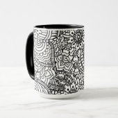 Mug Griffonnage de fleur (Devant gauche)