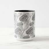Mug Griffonnage de méduses (Centre)