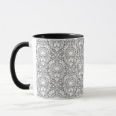 Mug Griffonnage de motif de plume de paon (Gauche)