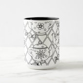 Mug Griffonnage de pot de thé (Centre)