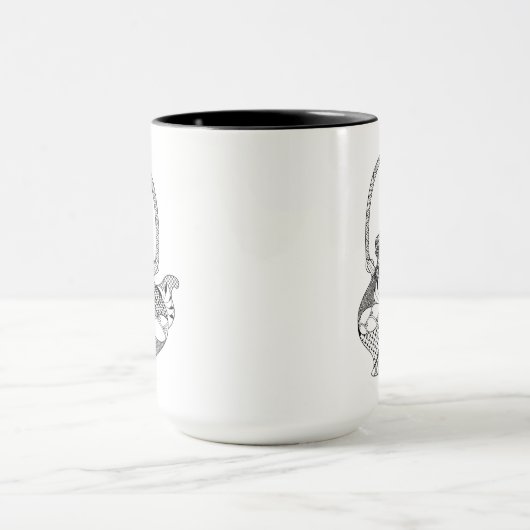 Mug Griffonnage de théière (Centre)