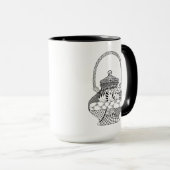 Mug Griffonnage de théière (Devant droit)