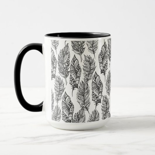 Mug Griffonnage doux de plumes (Gauche)