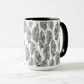 Mug Griffonnage doux de plumes (Devant droit)