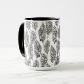Mug Griffonnage doux de plumes (Devant gauche)