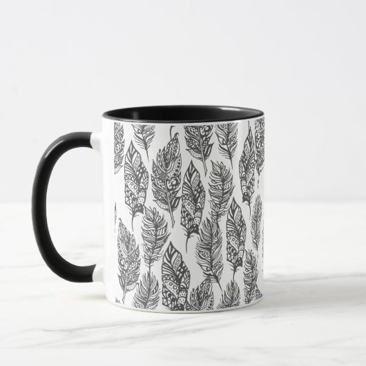 Mug Griffonnage doux de plumes (Gauche)