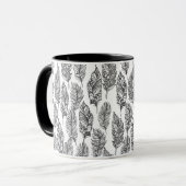 Mug Griffonnage doux de plumes (Devant gauche)