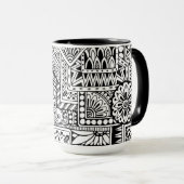 Mug Griffonnage ethnique (Devant droit)