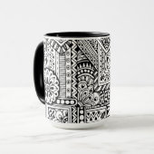 Mug Griffonnage ethnique (Devant gauche)