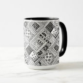 Mug Griffonnage indien de motif (Devant droit)