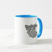 Mug Griffonnage inspiré (Devant droit)