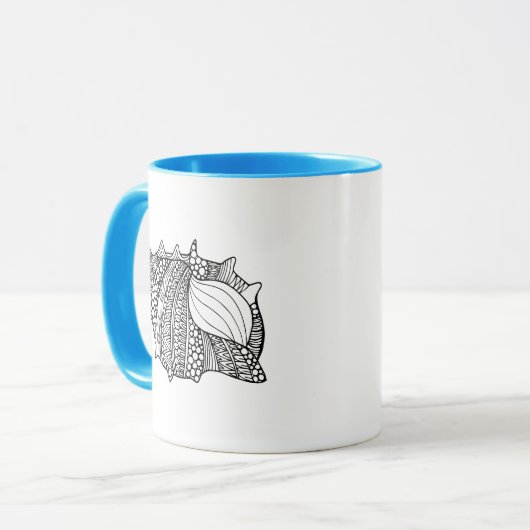 Mug Griffonnage inspiré (Devant gauche)