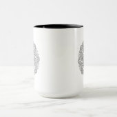 Mug Griffonnage rond de conception (Centre)