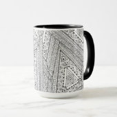 Mug Griffonnage tribal 2 (Devant droit)