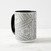 Mug Griffonnage tribal 2 (Devant gauche)