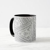 Mug Griffonnage tribal 2 (Devant gauche)