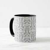 Mug Griffonnage tribal abstrait (Devant gauche)