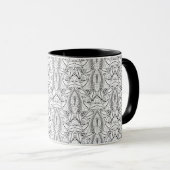 Mug Griffonnage tribal abstrait (Devant droit)