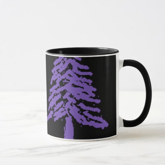 Mug Griffonnage V4.0 d'arbre de lavande (Droite)