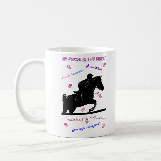 Mug Griffonnages de cheval (Gauche)