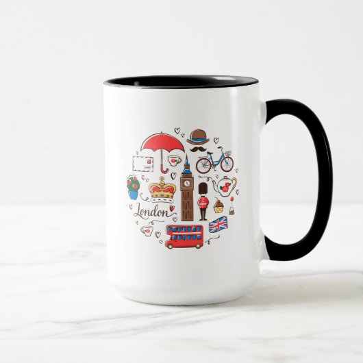 Mug Griffonnages de Londres (Droite)