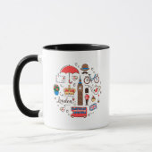 Mug Griffonnages de Londres (Gauche)