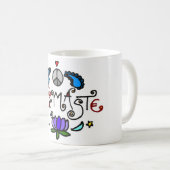 Mug Griffonnages de Namaste (Devant droit)