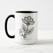 Mug Griffonnages de Paisley Mehndi de henné (Gauche)