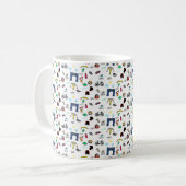 Mug Griffonnages de triathlon (Devant gauche)