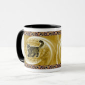 Mug Griffonnages somaliens de chat d'ICU (Devant gauche)