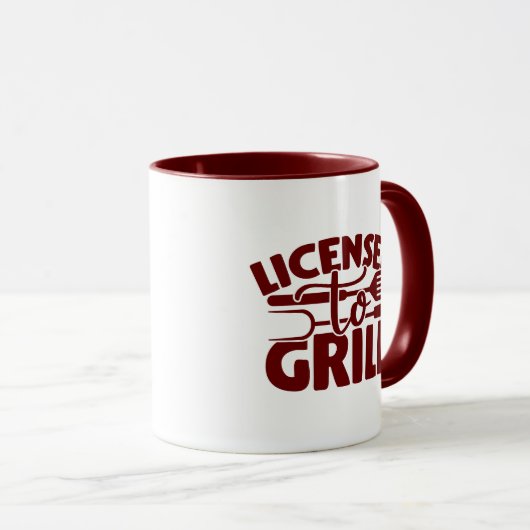 Mug Grill autorisé (Devant droit)