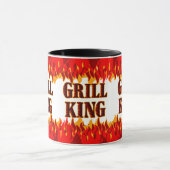 Mug Grill King Red Flames Chef's (Centre)