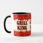 Mug Grill King Red Flames Chef's (Gauche)