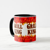 Mug Grill King Red Flames Chef's (Devant gauche)